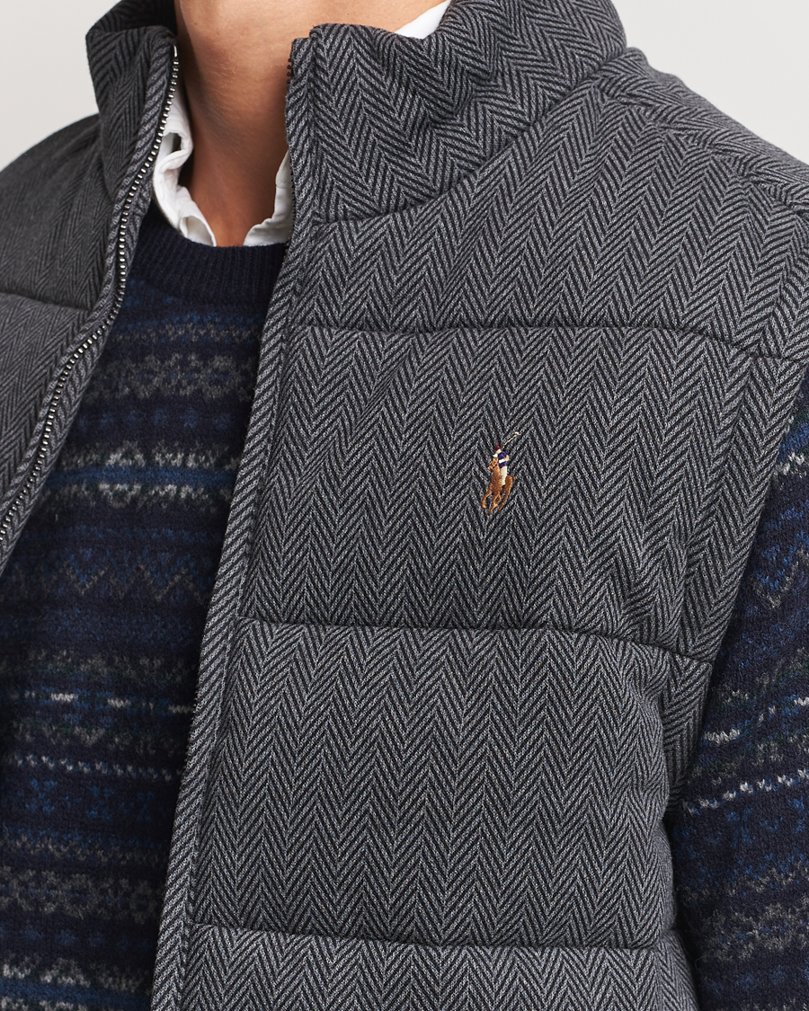 Herren | Jacken | Polo Ralph Lauren | Quilted Vest Stadium Grey Heather Herringbone