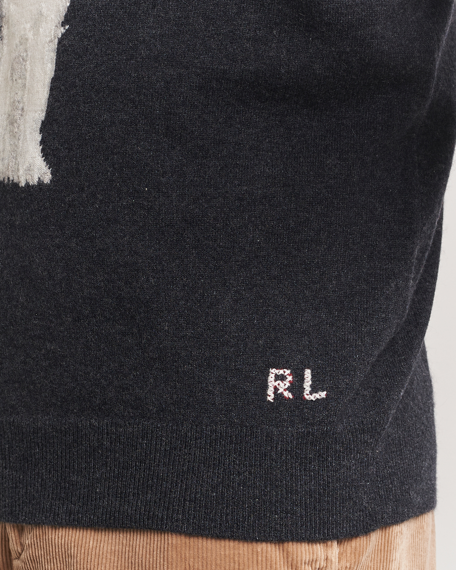 Herren | Pullover | Polo Ralph Lauren | Holiday Dog Cashmere Sweater Dark Granite Heather