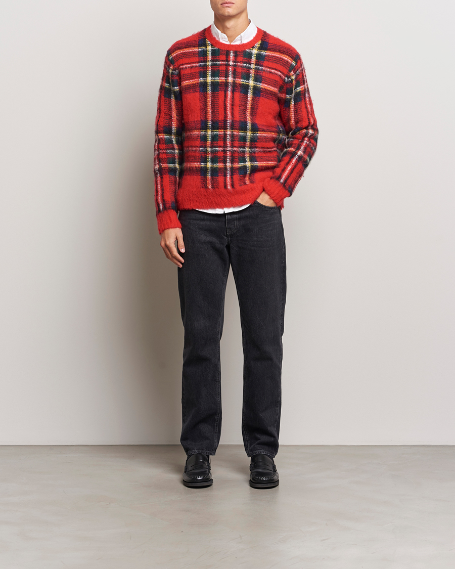 Herren | Pullover | Polo Ralph Lauren | Plaid Wool Sweater Red Combo