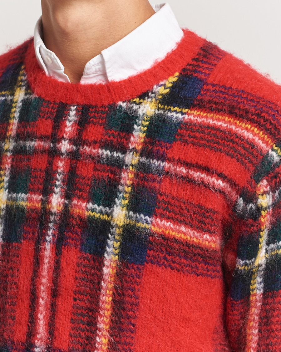 Herren | Pullover | Polo Ralph Lauren | Plaid Wool Sweater Red Combo