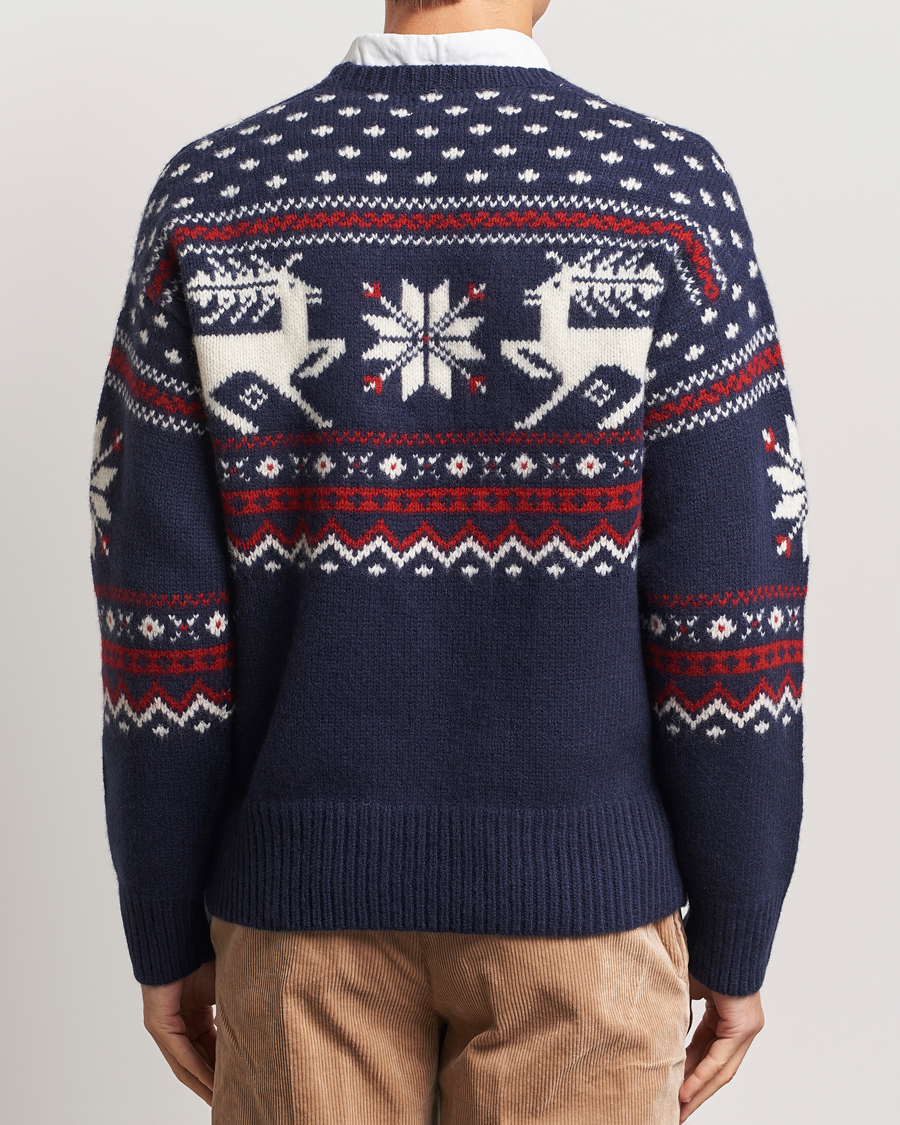 Herren | Pullover | Polo Ralph Lauren | Raindeer Wool Sweater Navy Combo