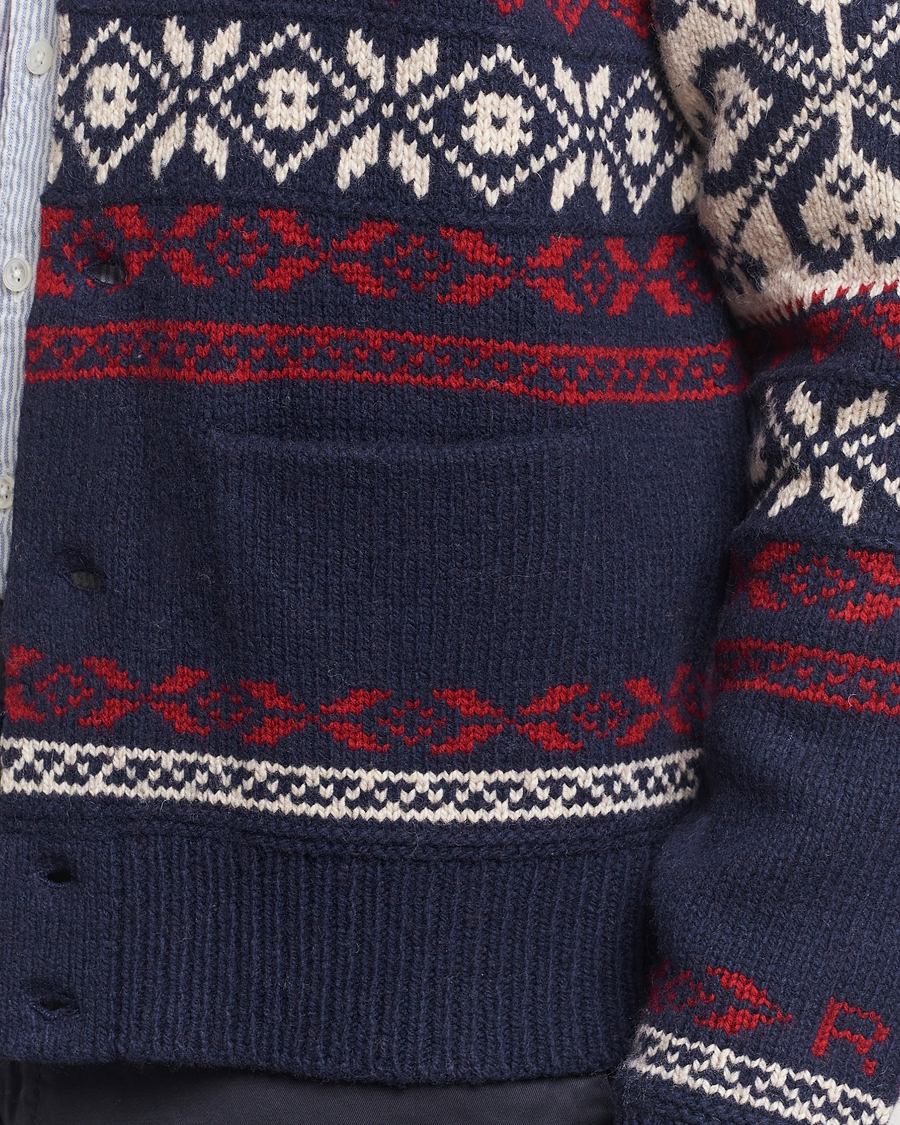 Herren | Pullover | Polo Ralph Lauren | Wool Blend Cardigan Navy Combo