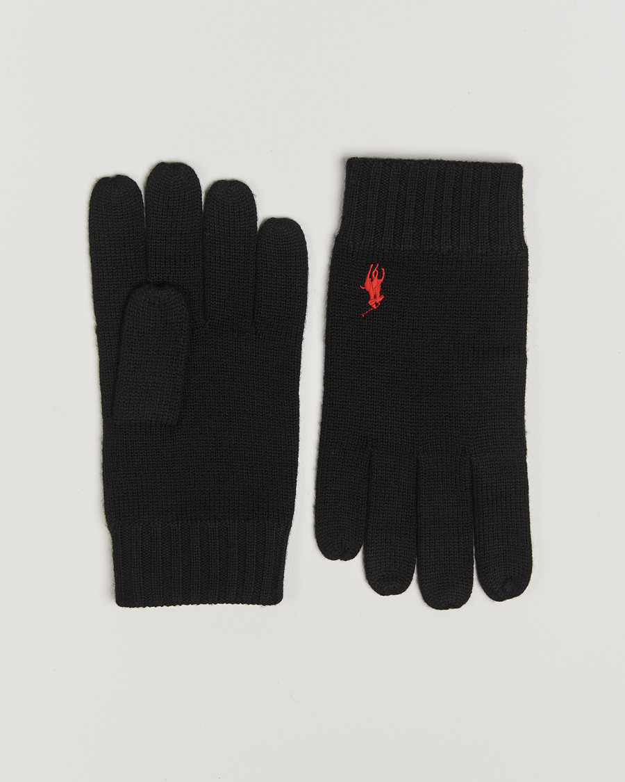 Herren | Polo Ralph Lauren Merino Gloves Polo Black | Polo Ralph Lauren | Merino Gloves Polo Black