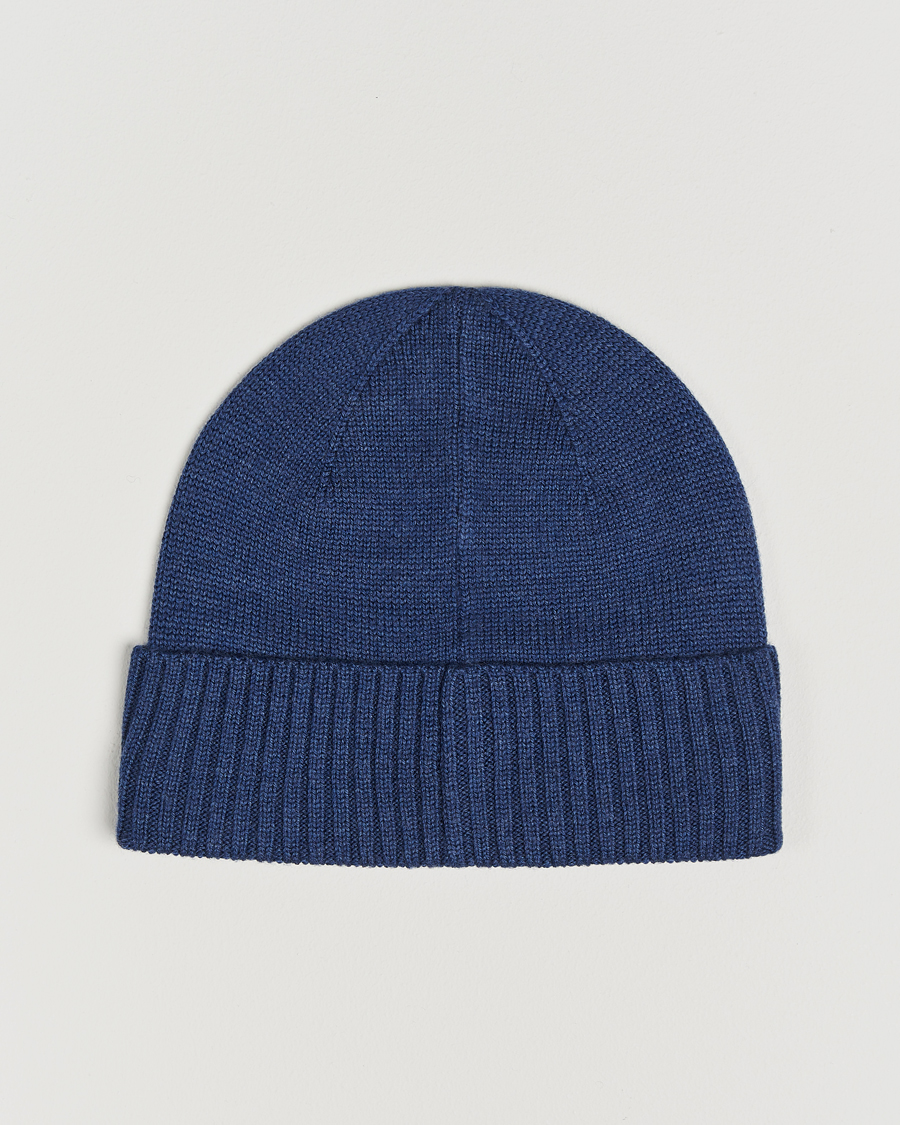 Herren | Polo Ralph Lauren Merino Beanie Rustic Navy Heather | Polo Ralph Lauren | Merino Beanie Rustic Navy Heather