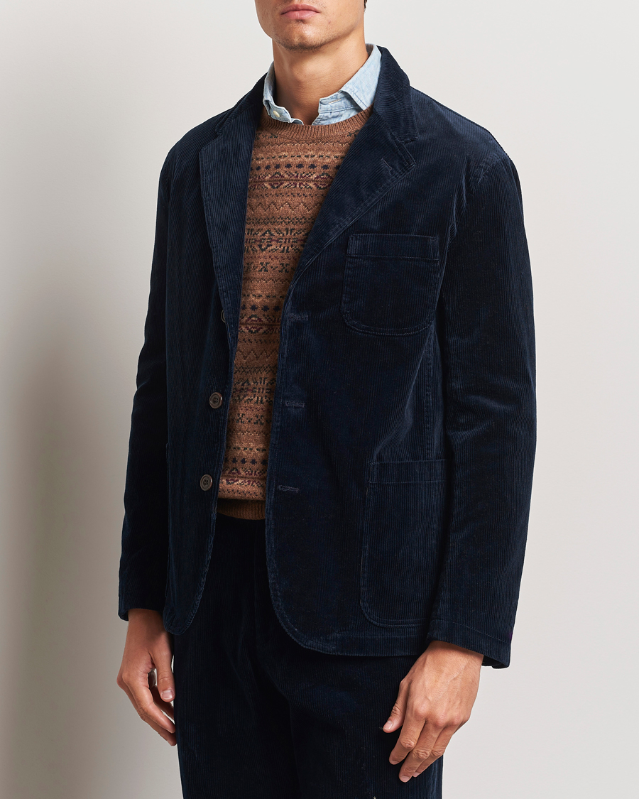 Herren | Sakkos | Polo Ralph Lauren | Corduroy Stretch Blazer Aviator Navy