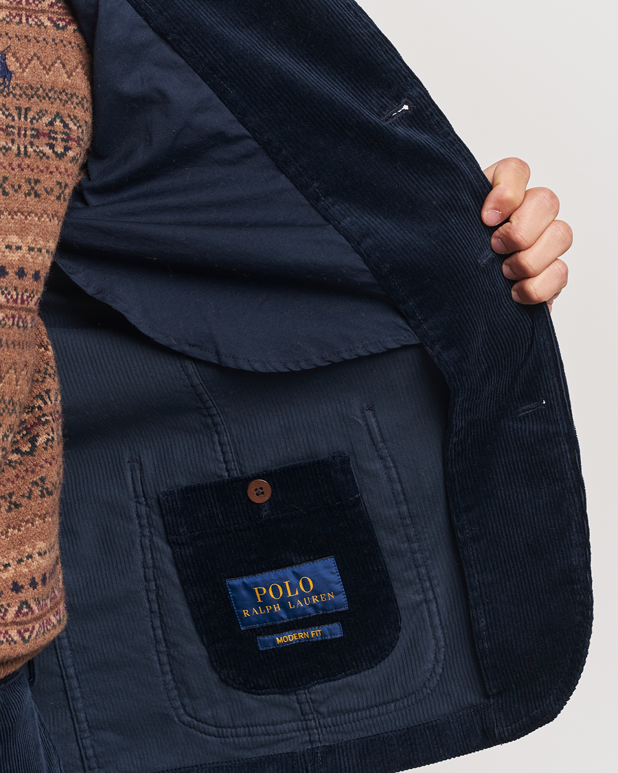 Herren | Sakkos | Polo Ralph Lauren | Corduroy Stretch Blazer Aviator Navy