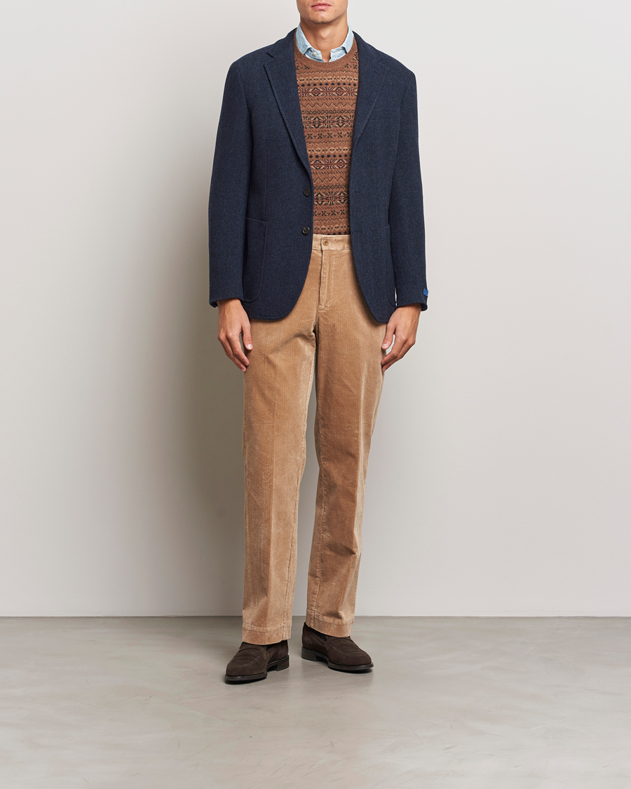 Herren | Hosen | Polo Ralph Lauren | Corduroy Pleated Trousers Hazelnut