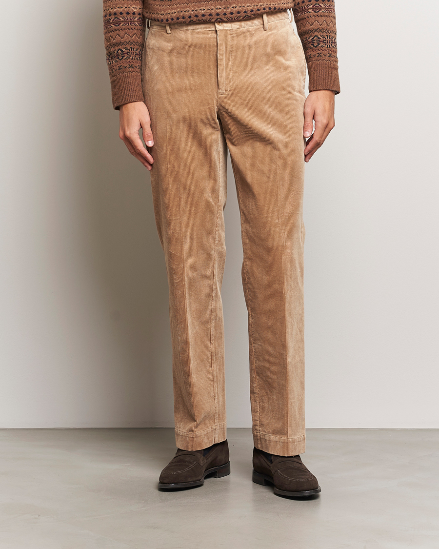 Herren | Hosen | Polo Ralph Lauren | Corduroy Pleated Trousers Hazelnut