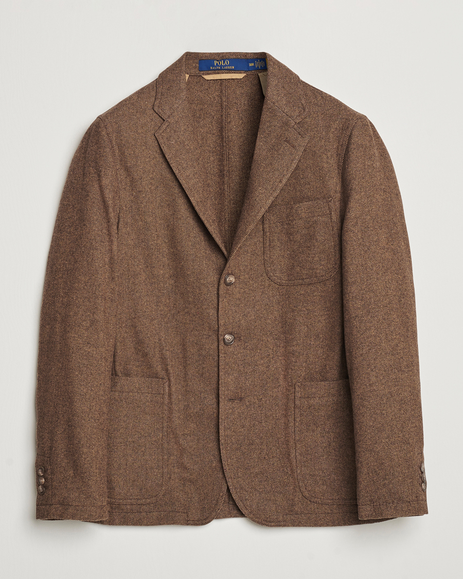 Herren | Sakkos | Polo Ralph Lauren | Classic Herringbone Sportcoat Brown/Tan