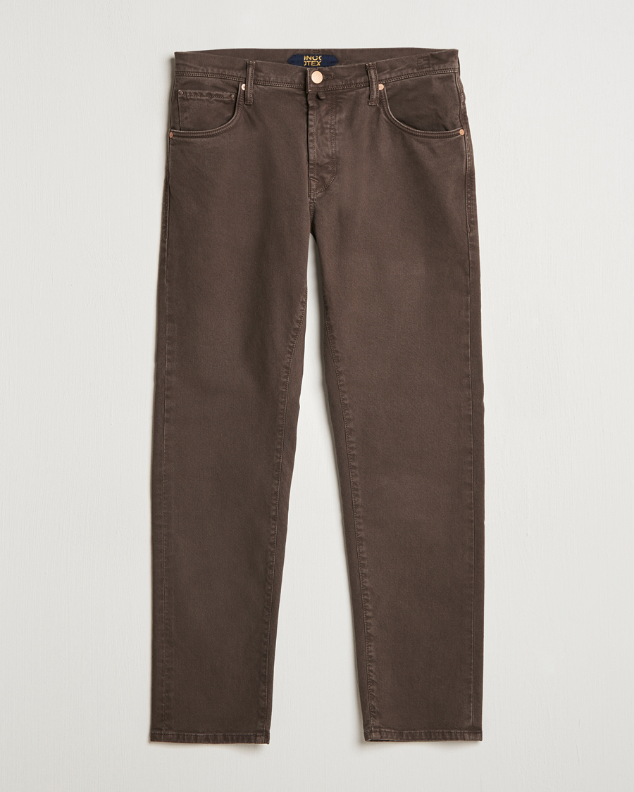 Herren | Hosen | Incotex | 5-Pocket Bull Denim Pants Dark Brown