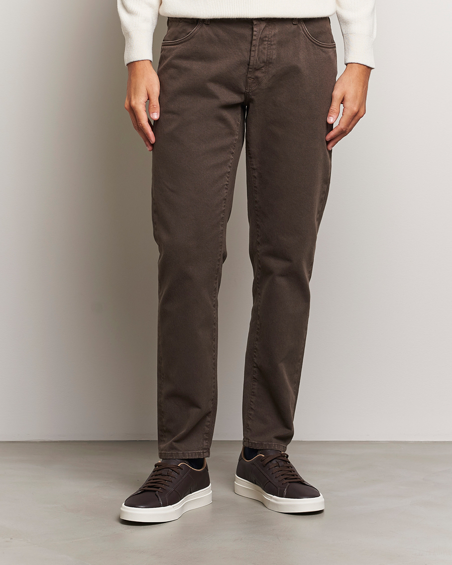 Herren | Hosen | Incotex | 5-Pocket Bull Denim Pants Dark Brown