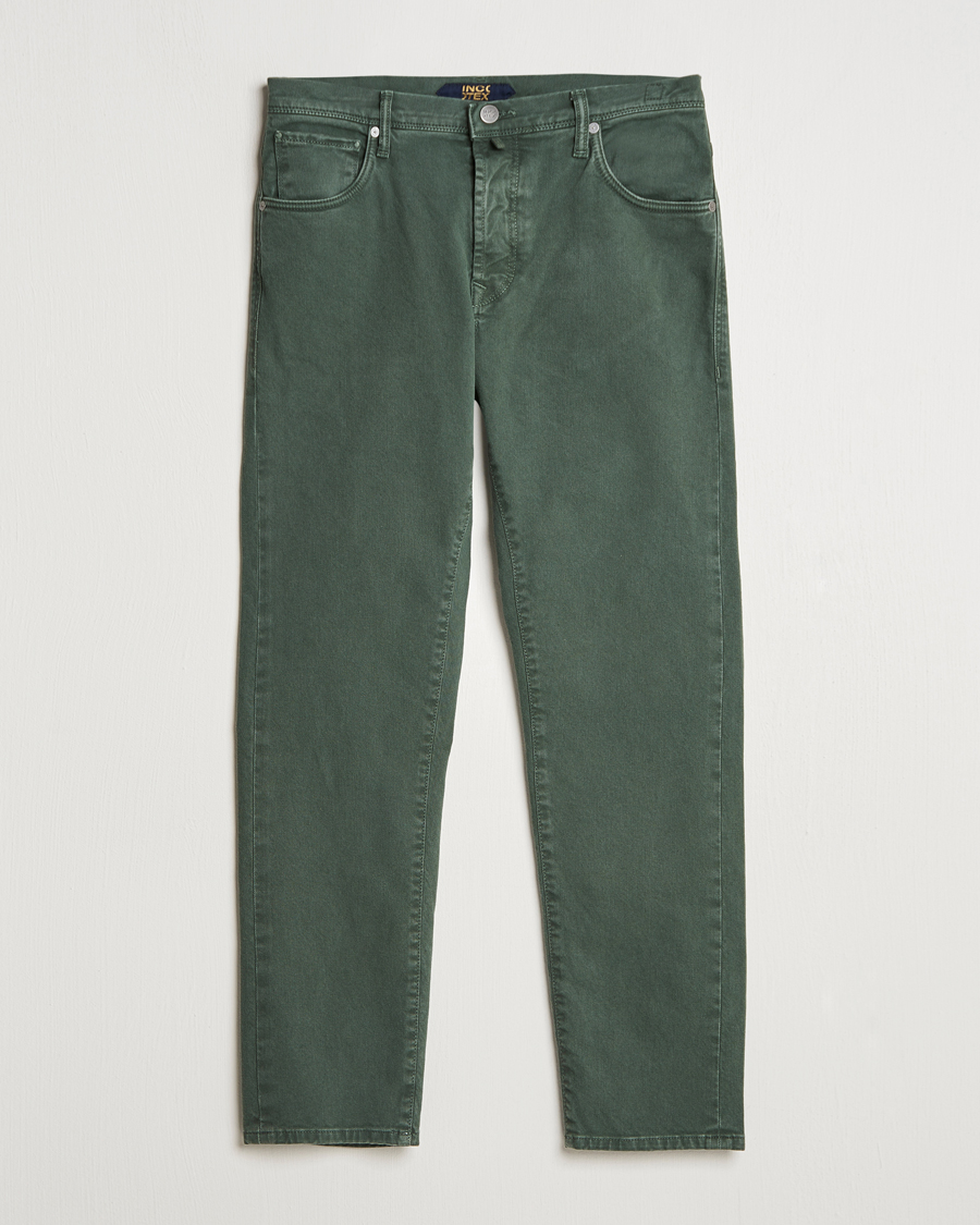 Herren | Hosen | Incotex | 5-Pocket Bull Denim Pants Dark Green