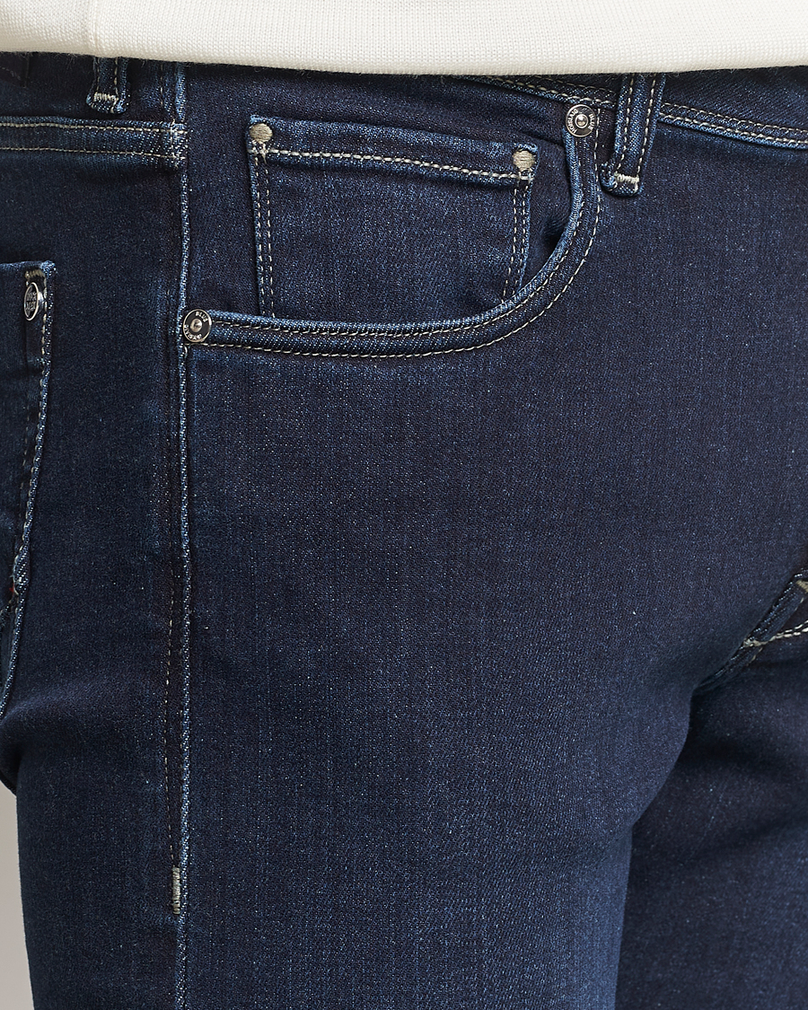 Herren | Jeans | Incotex | 5-Pocket Stretch Denim Dark Blue