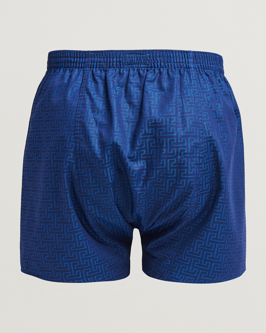 Herren | Unterwäsche | Derek Rose | Classic Fit Woven Cotton Boxer Shorts Navy