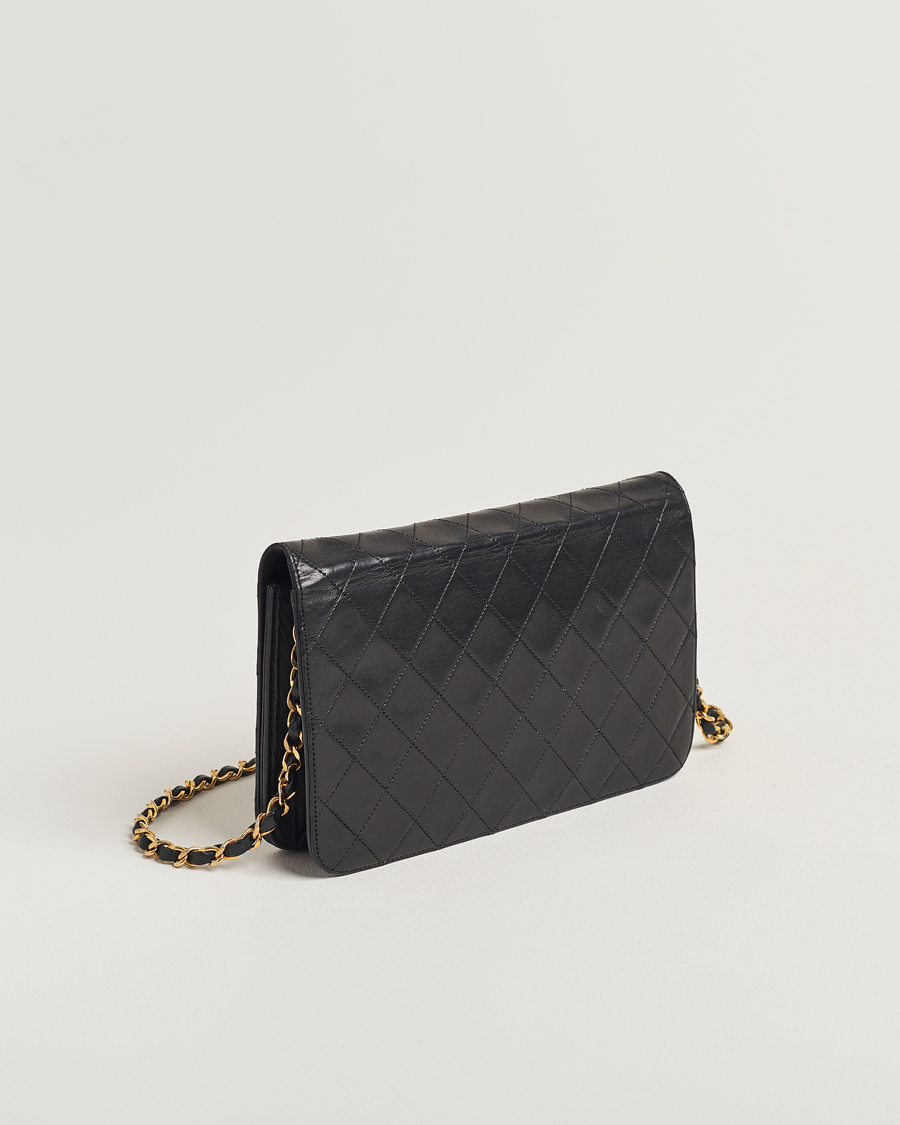 Herren | Chanel Pre-Owned Single Full Flap Bag Black Lambskin | Chanel Pre-Owned | Single Full Flap Bag Black Lambskin