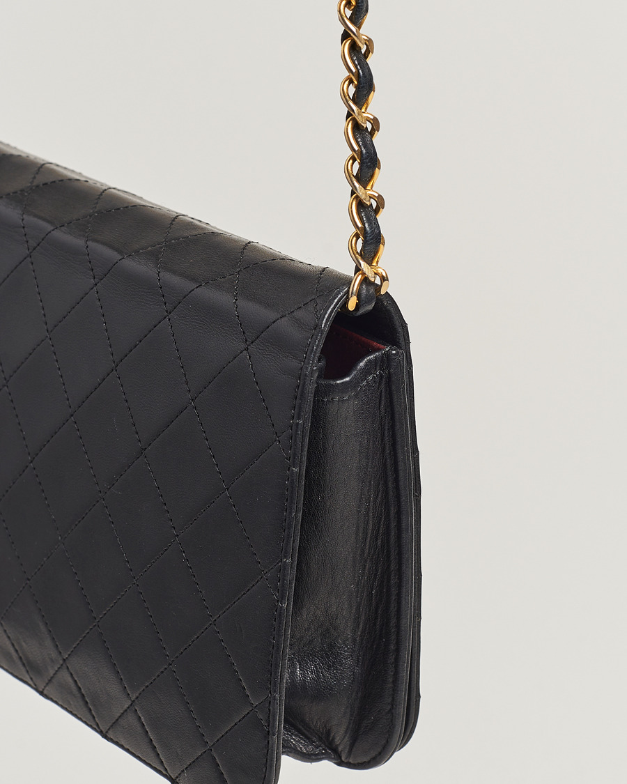 Herren | Chanel Pre-Owned Single Full Flap Bag Black Lambskin | Chanel Pre-Owned | Single Full Flap Bag Black Lambskin