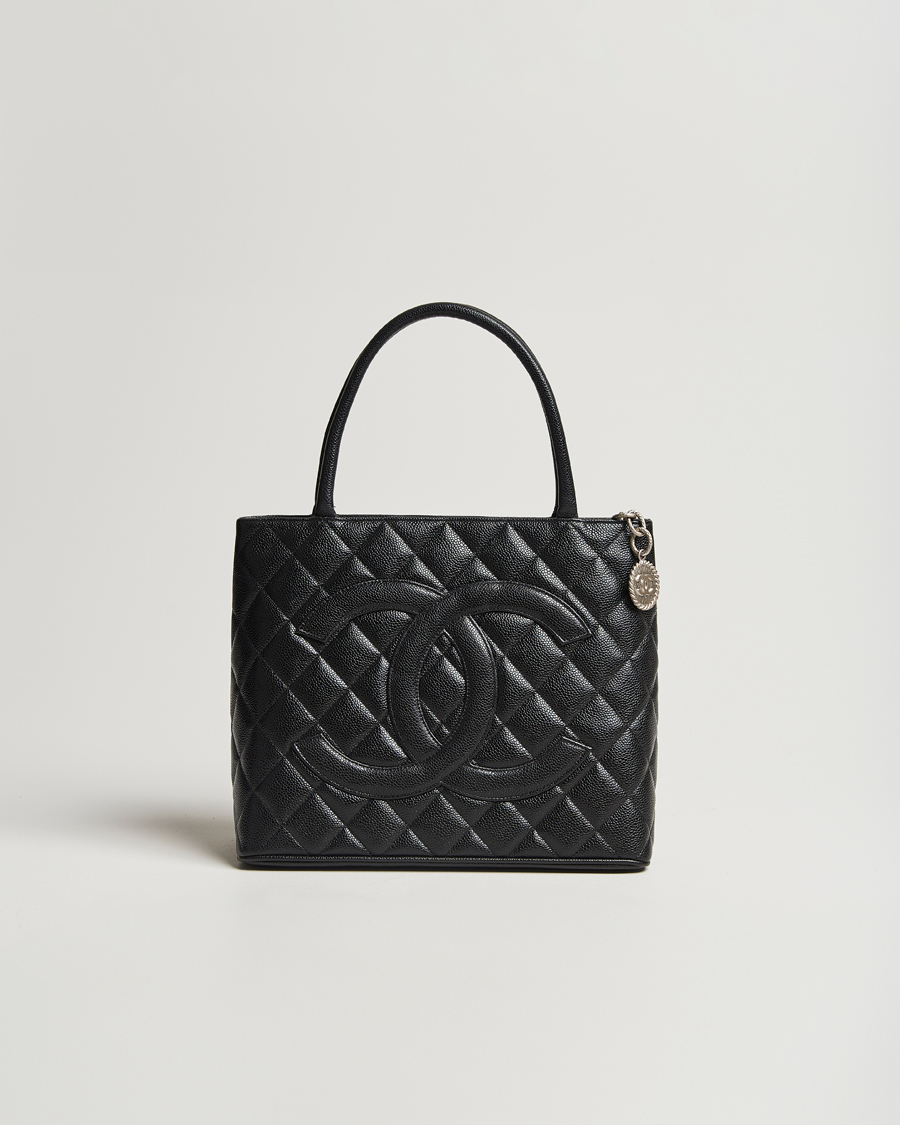 Herren | Chanel Pre-Owned Médallion Tote Bag Black Caviar | Chanel Pre-Owned | Médallion Tote Bag Black Caviar