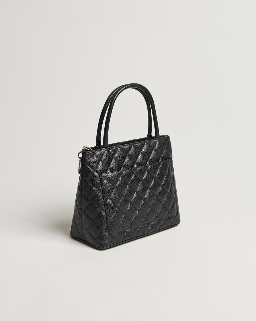 Herren | Chanel Pre-Owned Médallion Tote Bag Black Caviar | Chanel Pre-Owned | Médallion Tote Bag Black Caviar