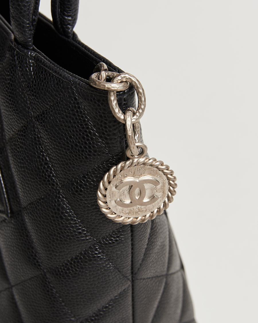 Herren | Chanel Pre-Owned Médallion Tote Bag Black Caviar | Chanel Pre-Owned | Médallion Tote Bag Black Caviar