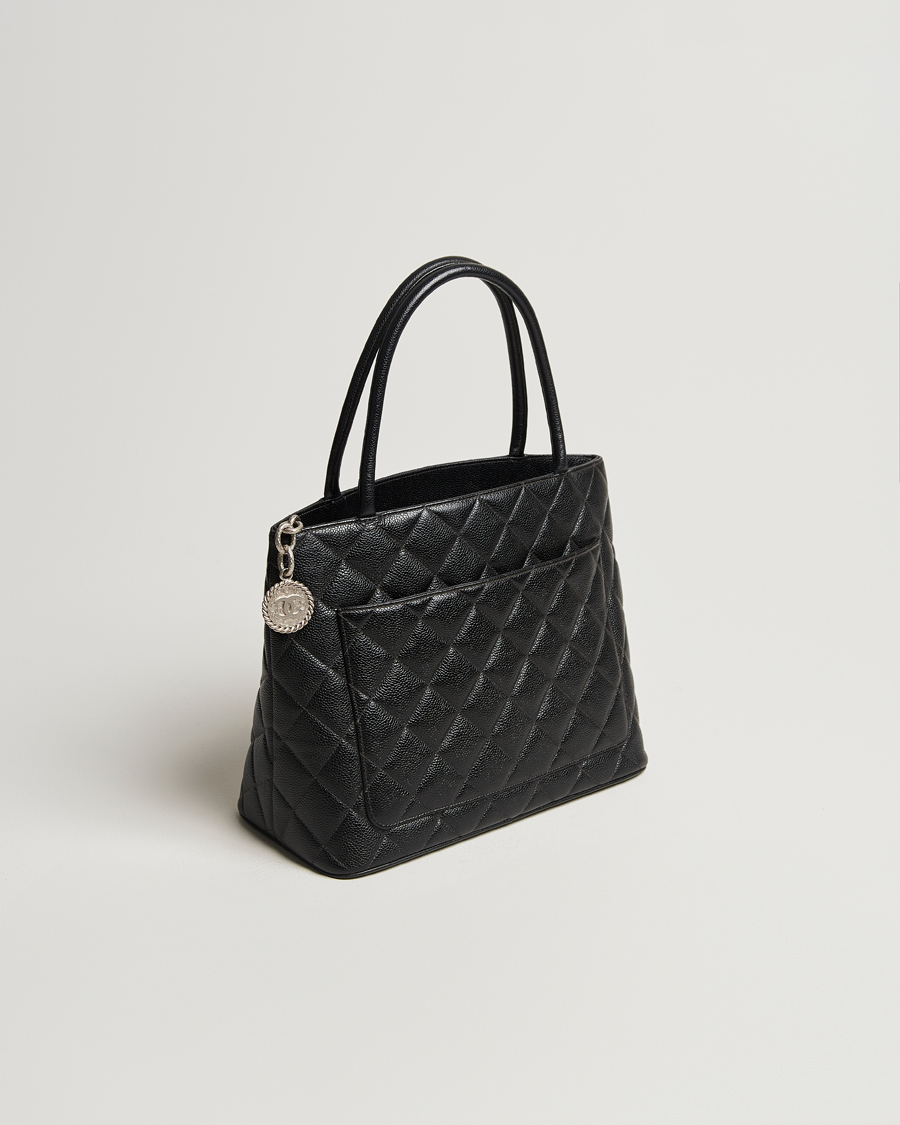 Herren | Chanel Pre-Owned Médallion Tote Bag Black Caviar | Chanel Pre-Owned | Médallion Tote Bag Black Caviar