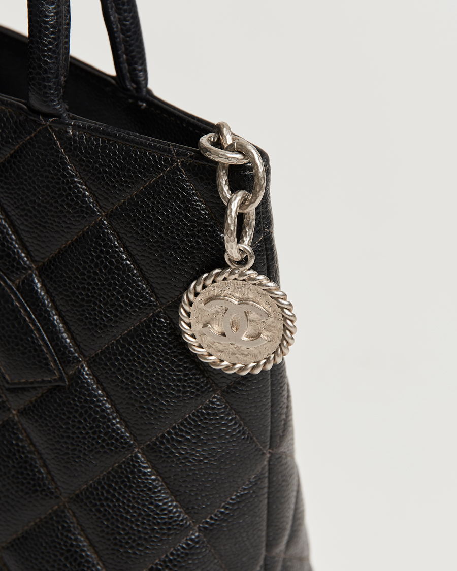 Herren | Chanel Pre-Owned Médallion Tote Bag Black Caviar | Chanel Pre-Owned | Médallion Tote Bag Black Caviar