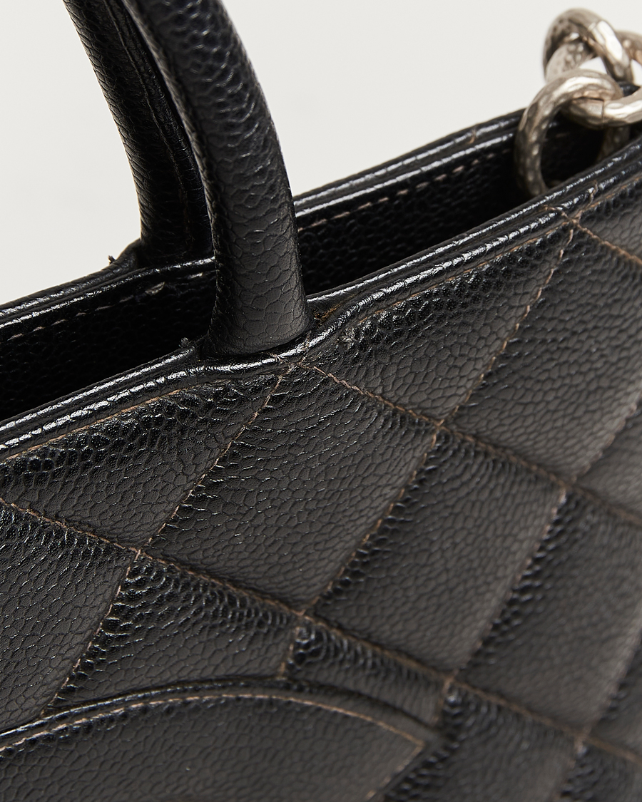 Herren | Chanel Pre-Owned Médallion Tote Bag Black Caviar | Chanel Pre-Owned | Médallion Tote Bag Black Caviar