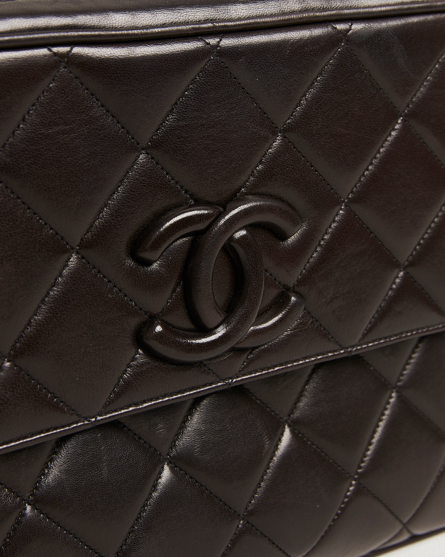 Herren | Chanel Pre-Owned Tassel Flap Shoulder Bag Black Lambskin | Chanel Pre-Owned | Tassel Flap Shoulder Bag Black Lambskin