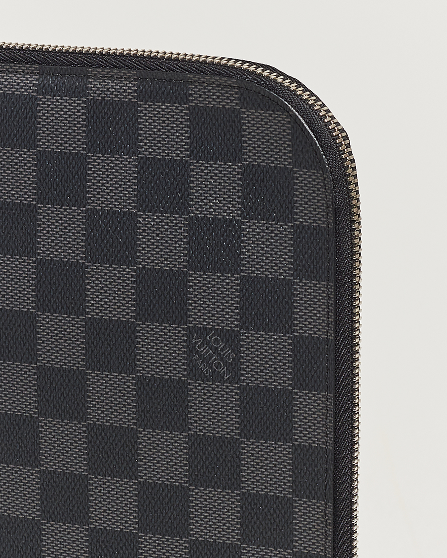Herren | Louis Vuitton Pre-Owned Poche Joule GM Clutch Bag Damier Graphite | Louis Vuitton Pre-Owned | Poche Joule GM Clutch Bag Damier Graphite
