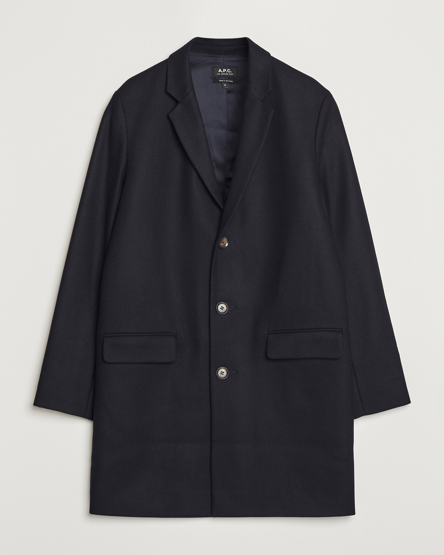 Herren | Jacken | A.P.C. | Visconti Wool/Cashmere Coat Dark Blue