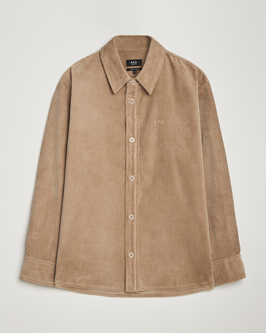 Herren | Hemden | A.P.C. | Bobby Corduroy Overshirt Beige