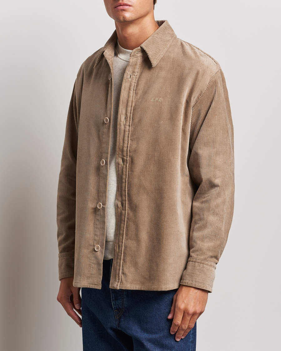 Herren | Hemden | A.P.C. | Bobby Corduroy Overshirt Beige