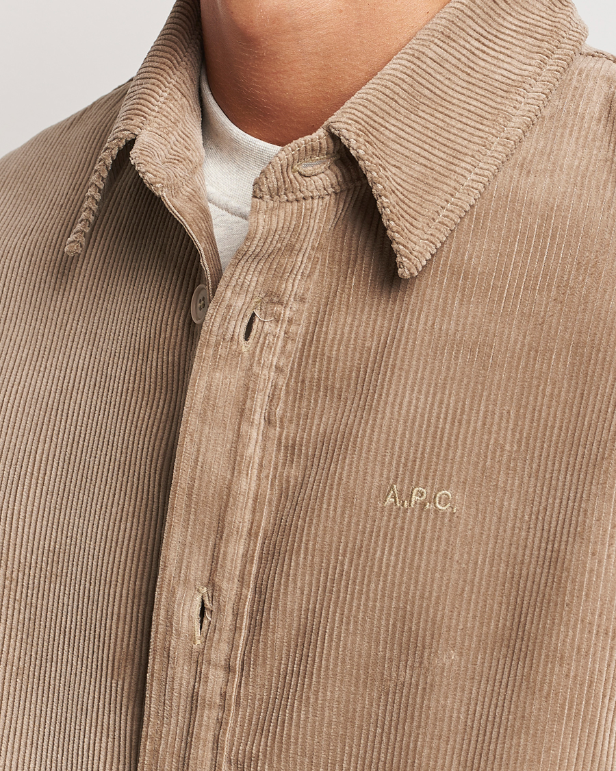 Herren | Hemden | A.P.C. | Bobby Corduroy Overshirt Beige