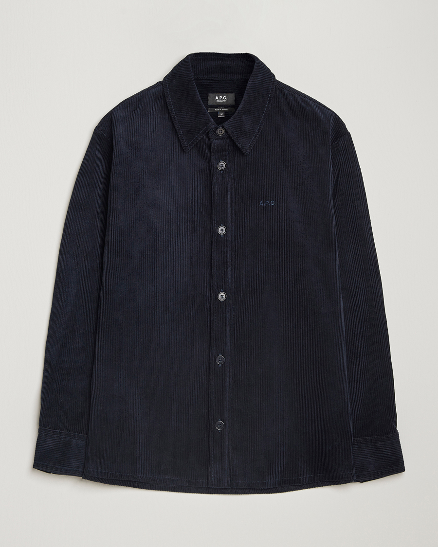 Herren | Hemden | A.P.C. | Bobby Corduroy Overshirt Dark Navy