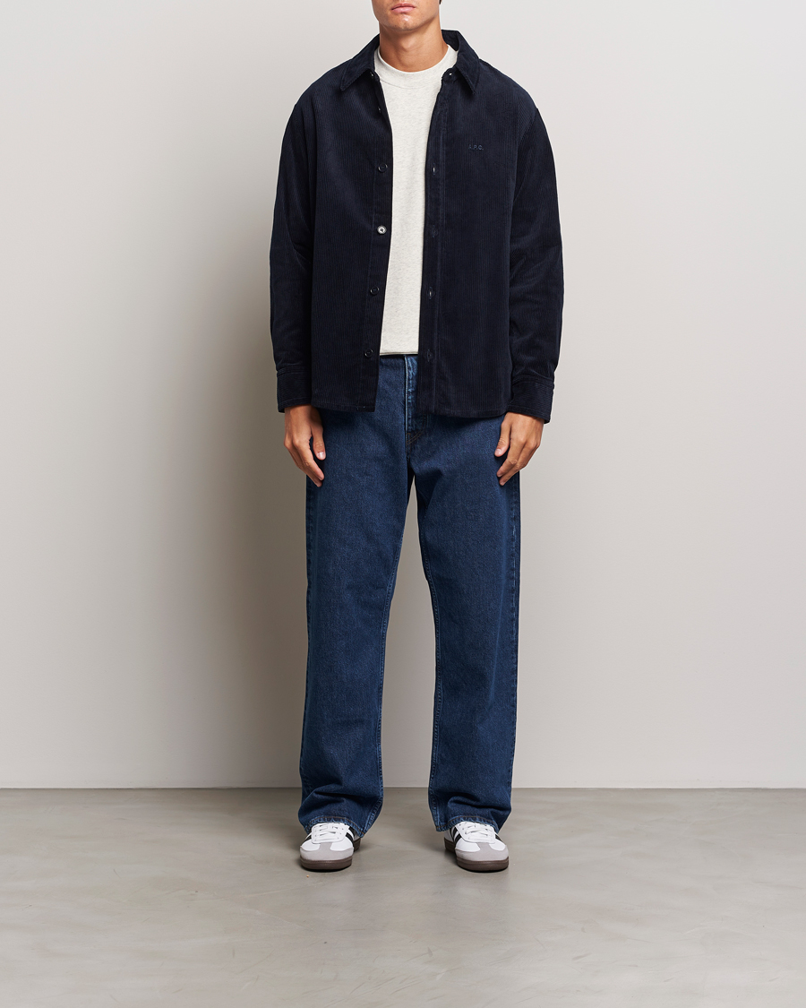 Herren | Hemden | A.P.C. | Bobby Corduroy Overshirt Dark Navy