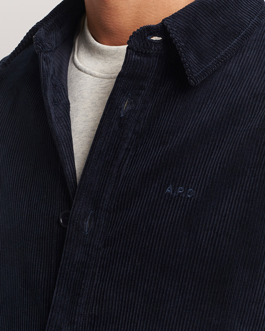 Herren | Hemden | A.P.C. | Bobby Corduroy Overshirt Dark Navy
