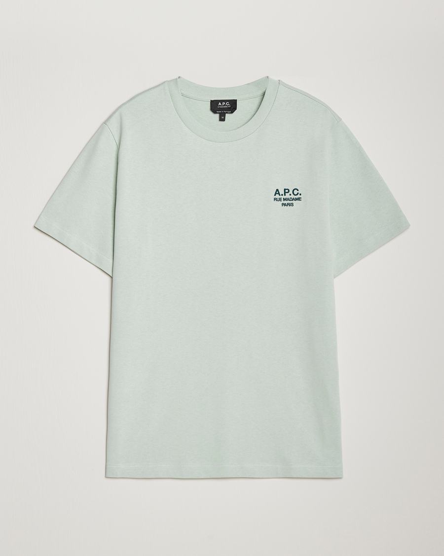 Herren | T-Shirts | A.P.C. | Rue Madame T-Shirt Light Green
