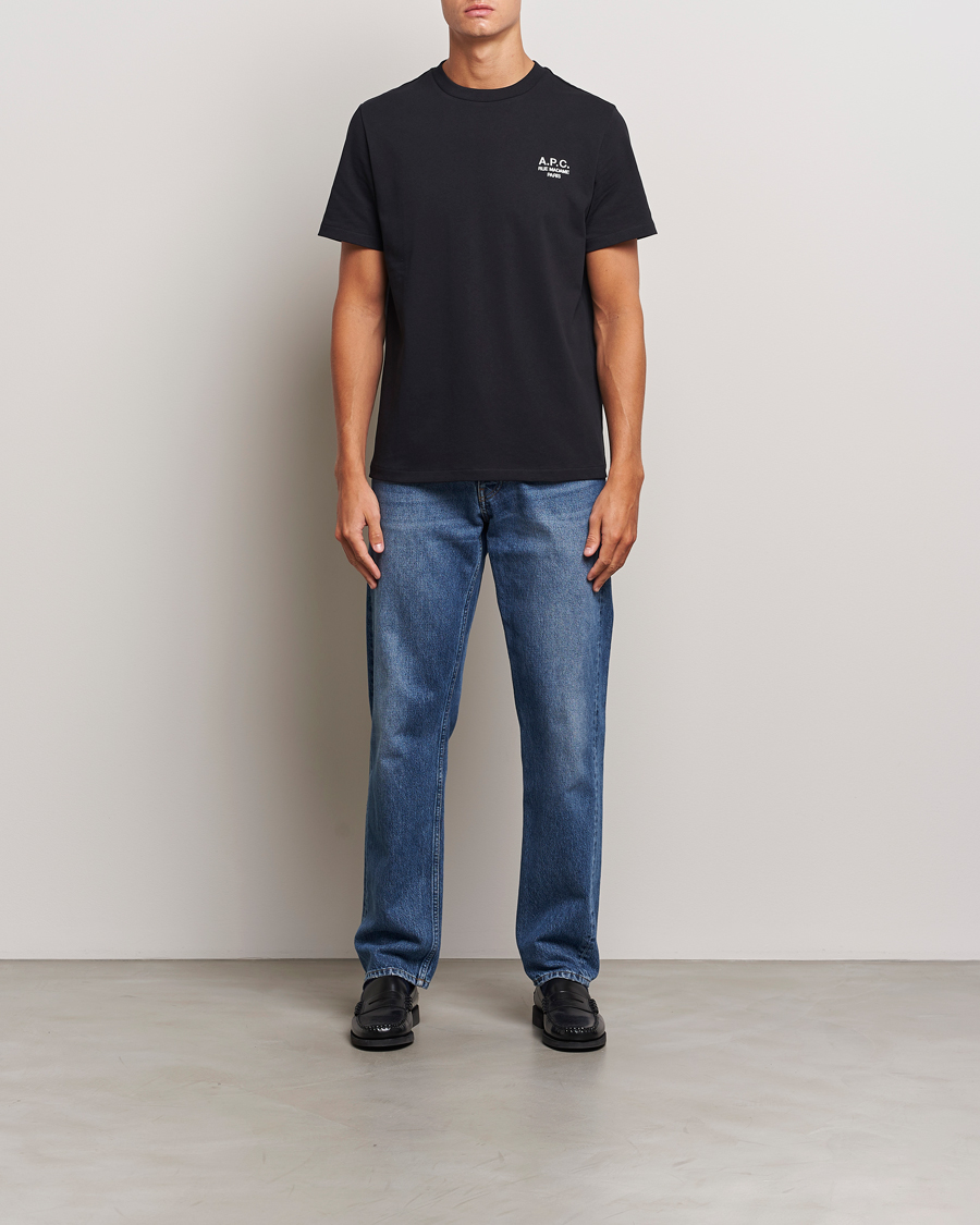 Herren | T-Shirts | A.P.C. | Rue Madame T-Shirt Black/White