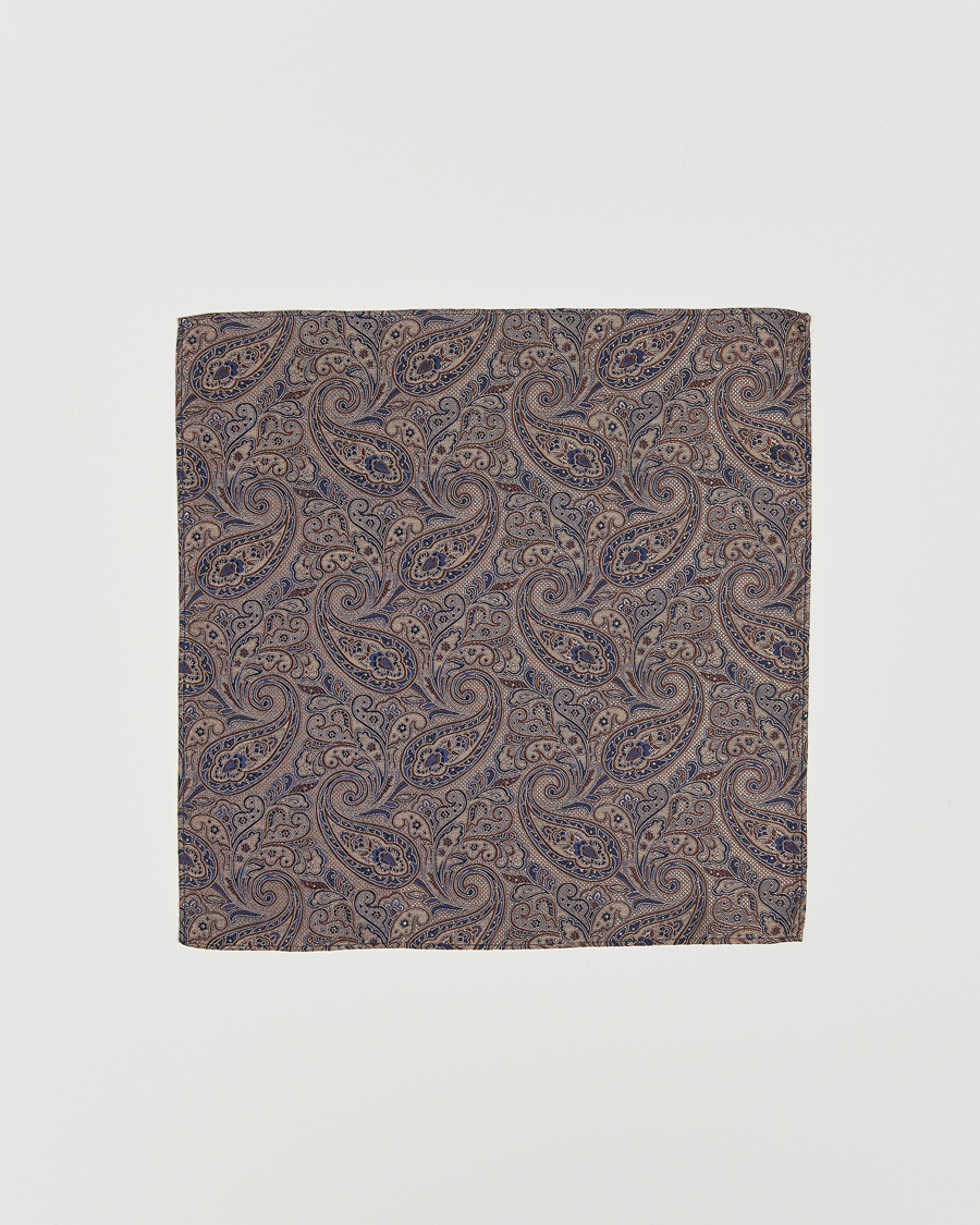 Herren | Amanda Christensen Box Set Silk 8 cm Tie And Pocket Square Brown | Amanda Christensen | Box Set Silk 8 cm Tie And Pocket Square Brown