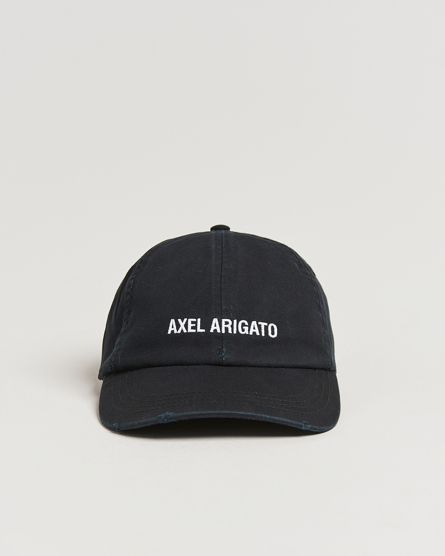 Herren | Axel Arigato AA Logo Cap Washed Black | Axel Arigato | AA Logo Cap Washed Black