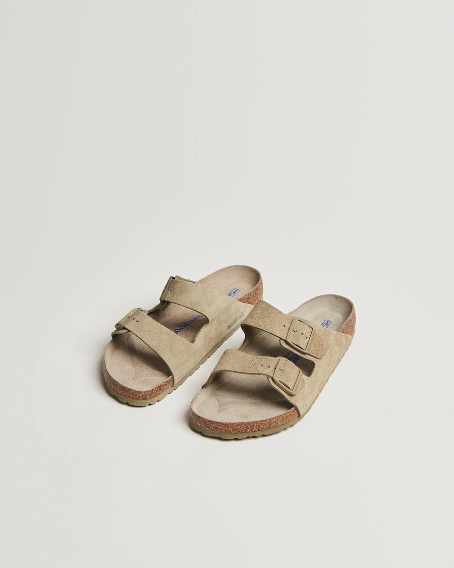 Herren | Sandalen & Pantoletten | BIRKENSTOCK | Arizona Soft Footbed Faded Khaki Suede