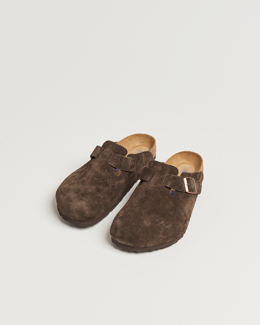 Herren | Sandalen & Pantoletten | BIRKENSTOCK | Boston Soft Footbed Mocca Suede