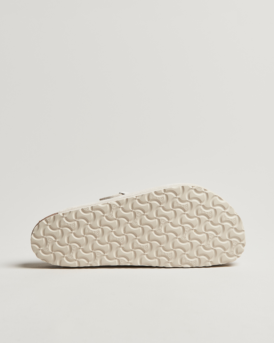 Herren | BIRKENSTOCK Boston Classic Footbed Antique White Suede | BIRKENSTOCK | Boston Classic Footbed Antique White Suede