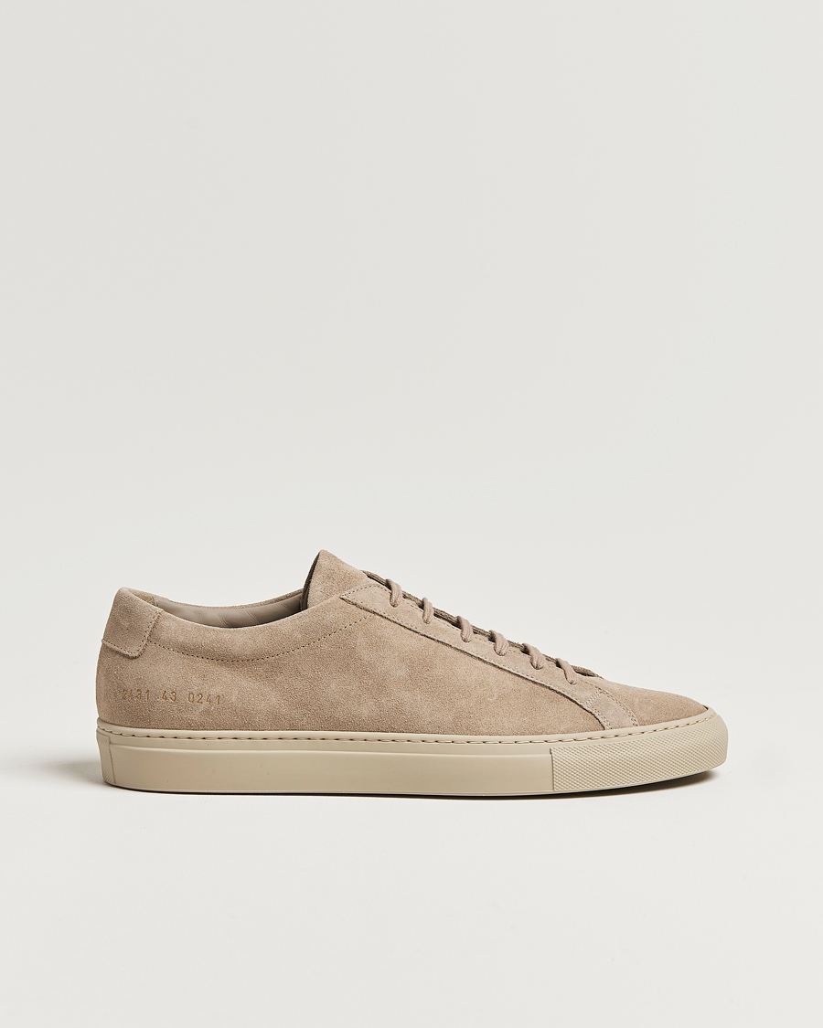 Herren | Common Projects Original Achilles Suede Sneaker Taupe | Common Projects | Original Achilles Suede Sneaker Taupe