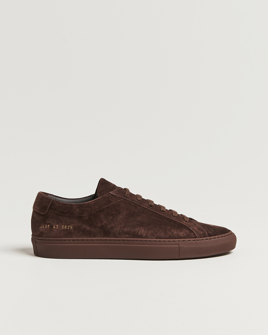 Herren | Common Projects Original Achilles Suede Sneaker Moka | Common Projects | Original Achilles Suede Sneaker Moka