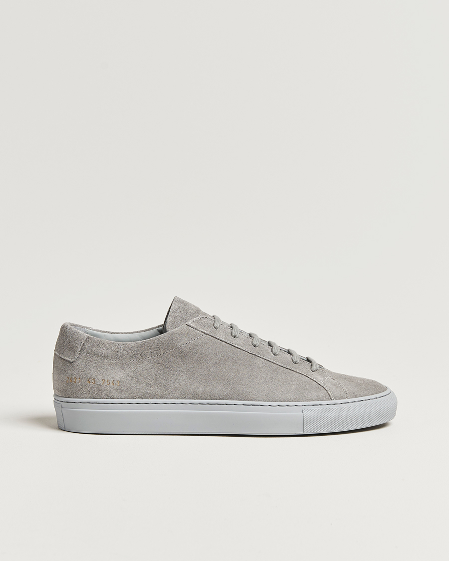 Herren | Common Projects Original Achilles Suede Sneaker Grey | Common Projects | Original Achilles Suede Sneaker Grey
