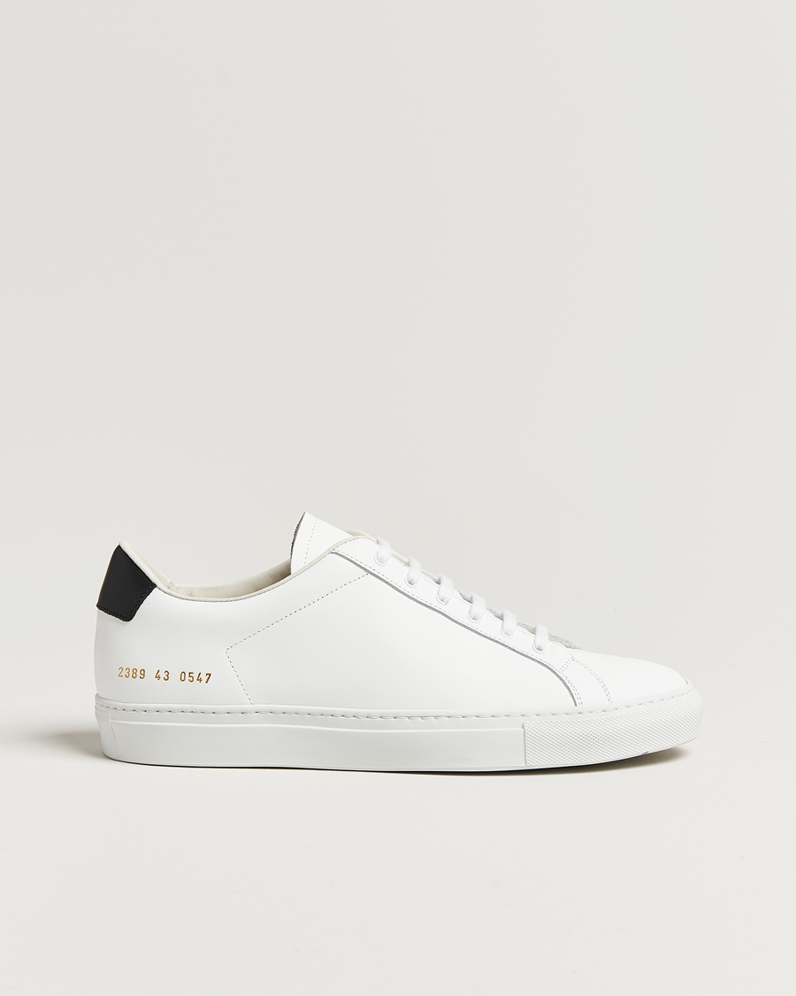 Herren | Common Projects Retro Classic Leather Sneaker White/Black | Common Projects | Retro Classic Leather Sneaker White/Black