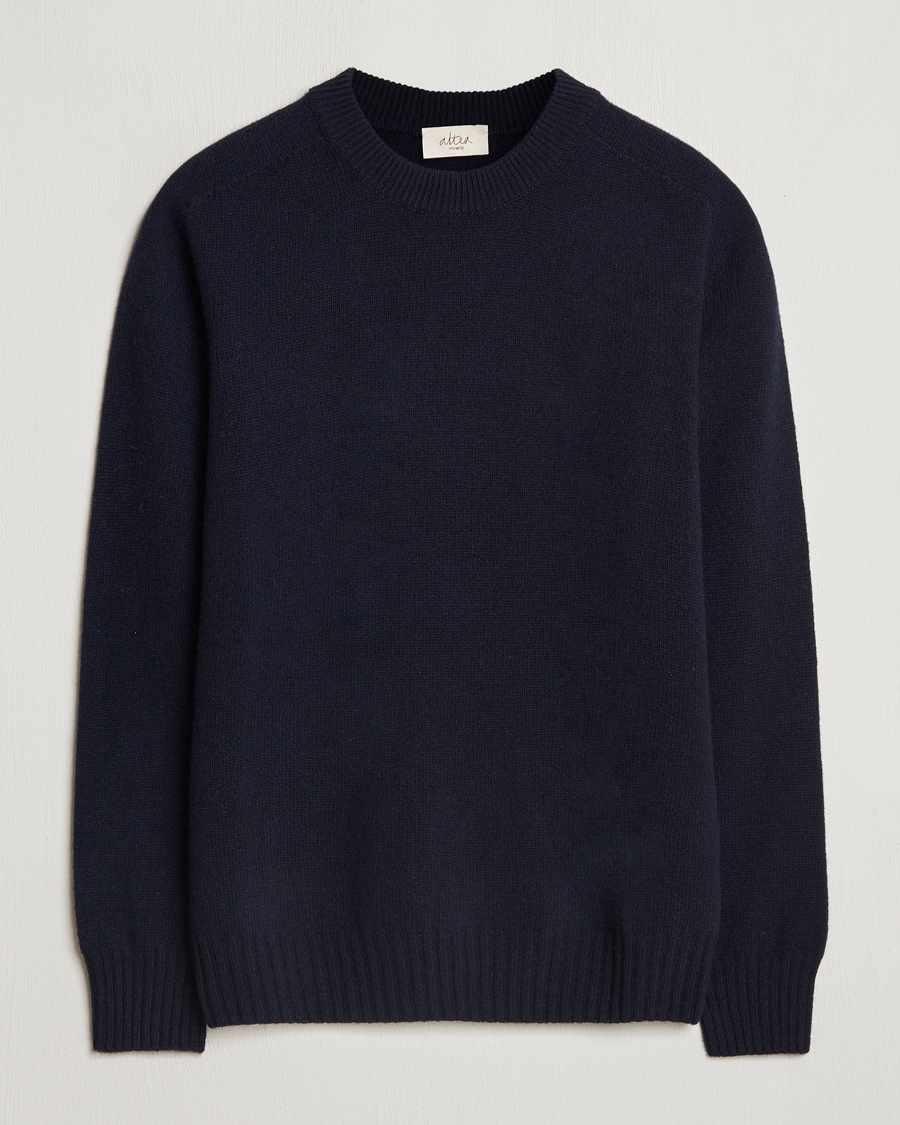Herren | Pullover | Altea | Wool/Cashmere Crew Neck Pullover Navy