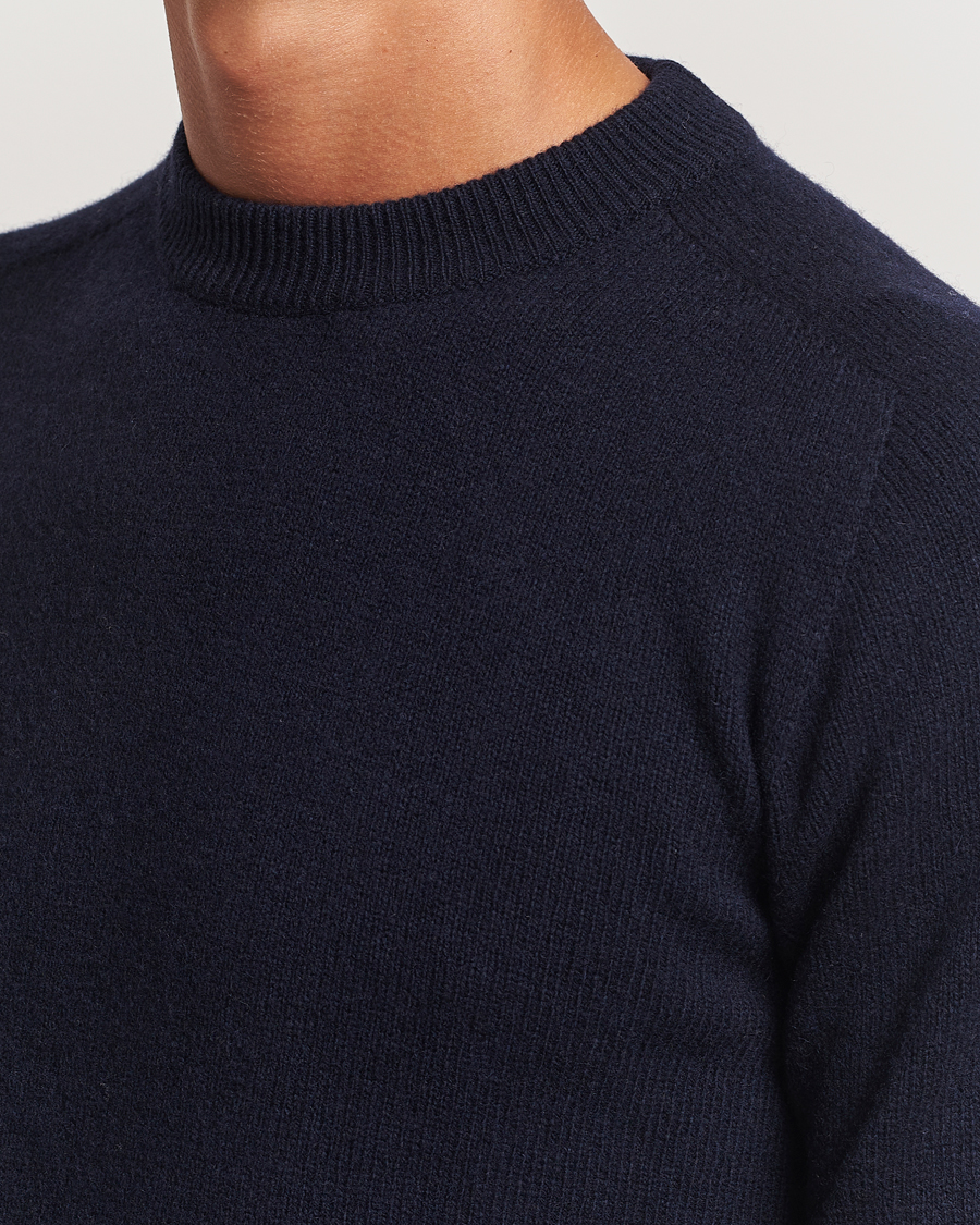 Herren | Pullover | Altea | Wool/Cashmere Crew Neck Pullover Navy