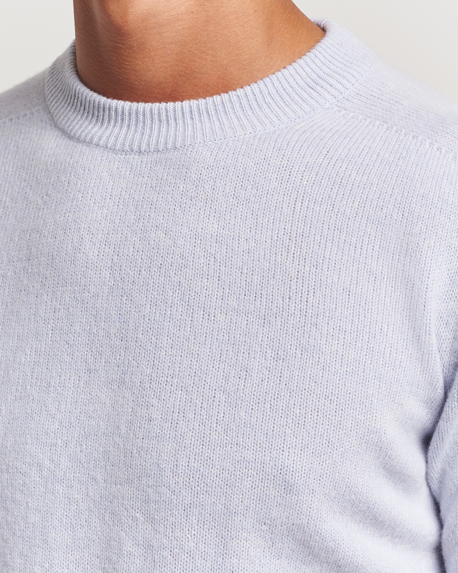 Herren | Pullover | Altea | Wool/Cashmere Crew Neck Pullover Light Blue