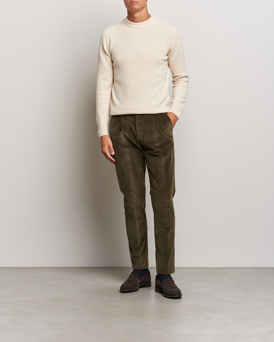 Herren | Pullover | Altea | Wool/Cashmere Crew Neck Pullover Latte